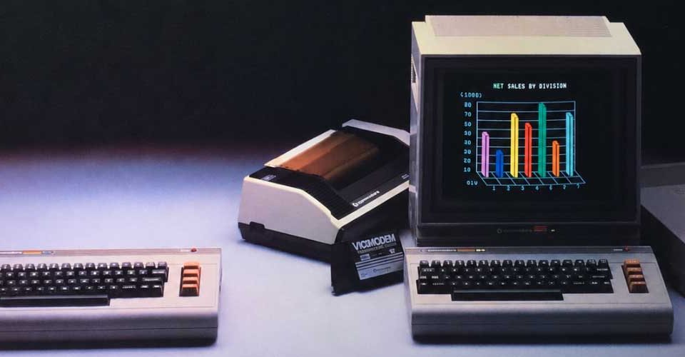 A Commodore 64 számítógép korabeli nyomtatott hirdetése